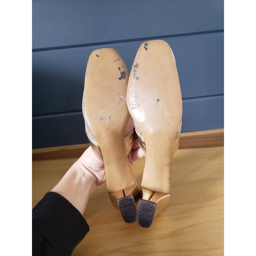 Vintage Jaques Levine Gold Slides - Picture 7 of 7